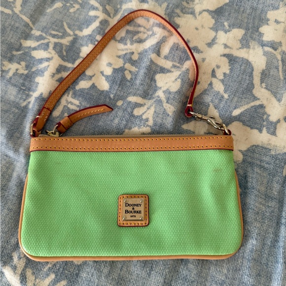 Dooney & Bourke Handbags - Dooney & Bourke Green and Brown Shoulder Bag with Classic Design